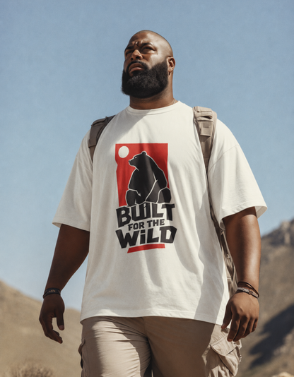 Unisex Built For The Wild Graphic Printed Oversized T-Shirt