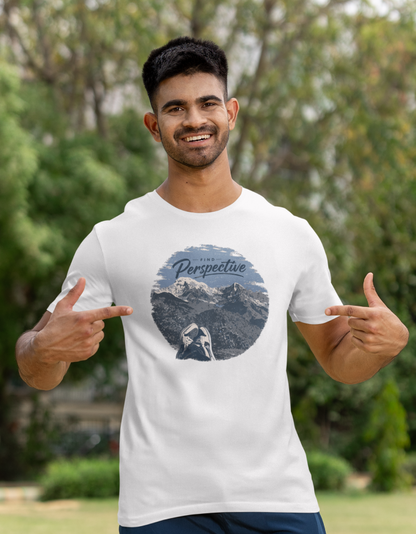 Unisex "Perspective" Graphic Printed Regular Fit T-Shirt