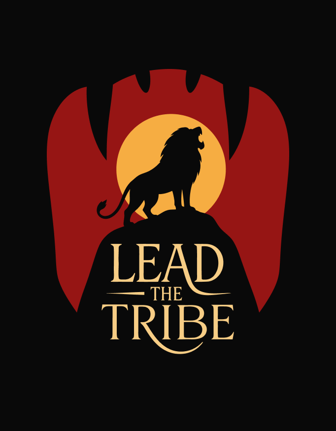 Unisex "Lead The Tribe" Graphic Printed Oversized T-Shirt