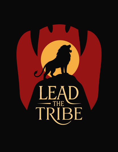 Unisex "Lead The Tribe" Graphic Printed Oversized T-Shirt