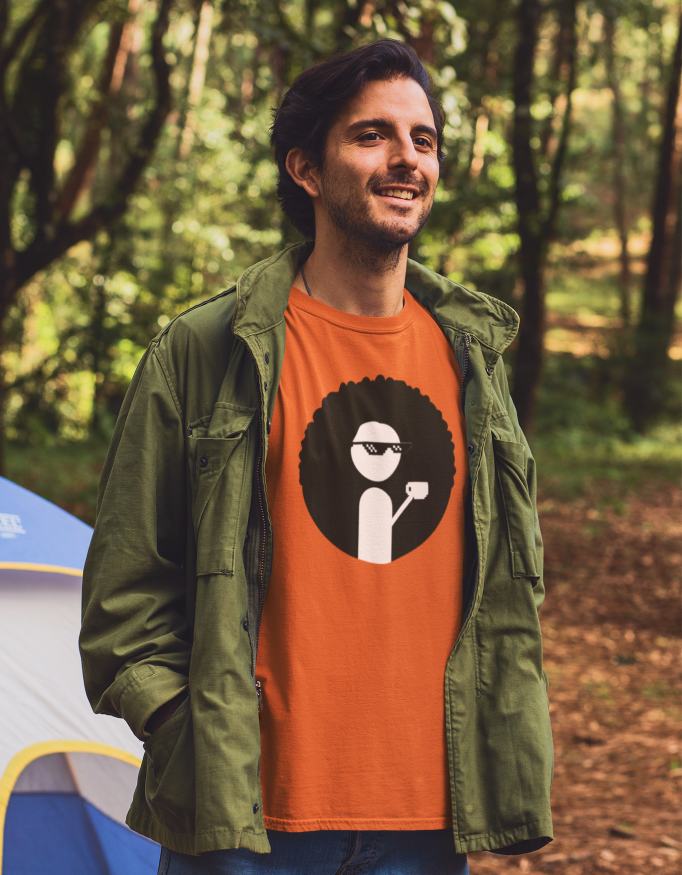 Unisex NOIN Logo Graphic Printed Regular Fit T-Shirt
