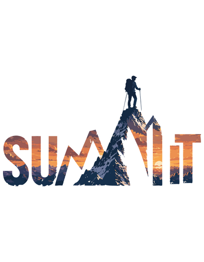 Unisex "Summit" Graphic Printed Regular Fit T-Shirt