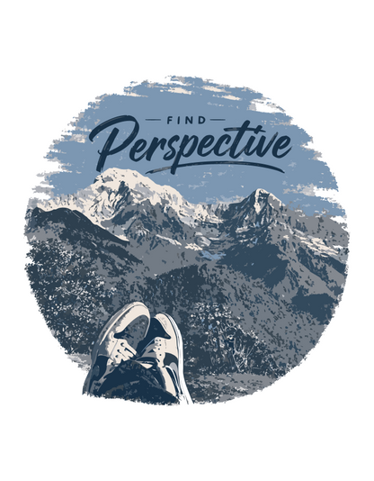 Unisex "Perspective" Graphic Printed Regular Fit T-Shirt