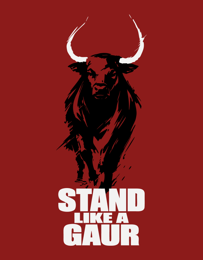 Stand Lika A Gaur Unisex Oversized Classic T-Shirt