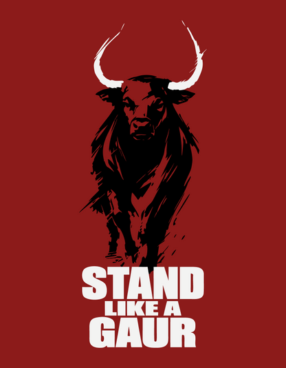 Stand Lika A Gaur Unisex Oversized Classic T-Shirt