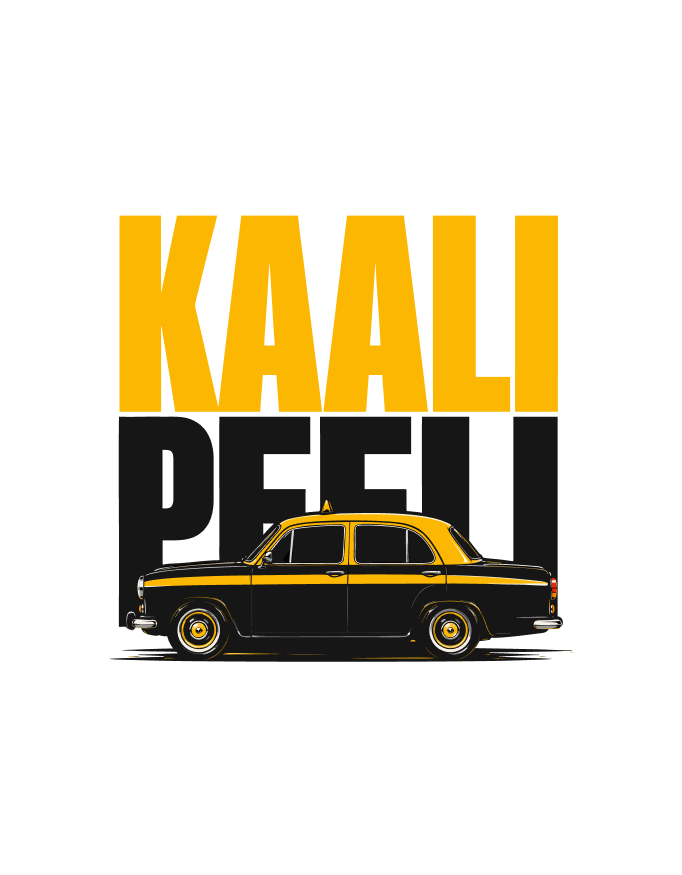Unisex "Kaali Peeli" Graphic Printed Regular Fit T-Shirt - Bombay Edition