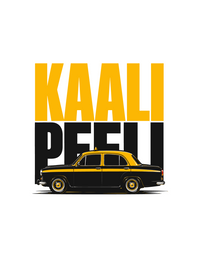 Unisex "Kaali Peeli" Graphic Printed Regular Fit T-Shirt - Bombay Edition