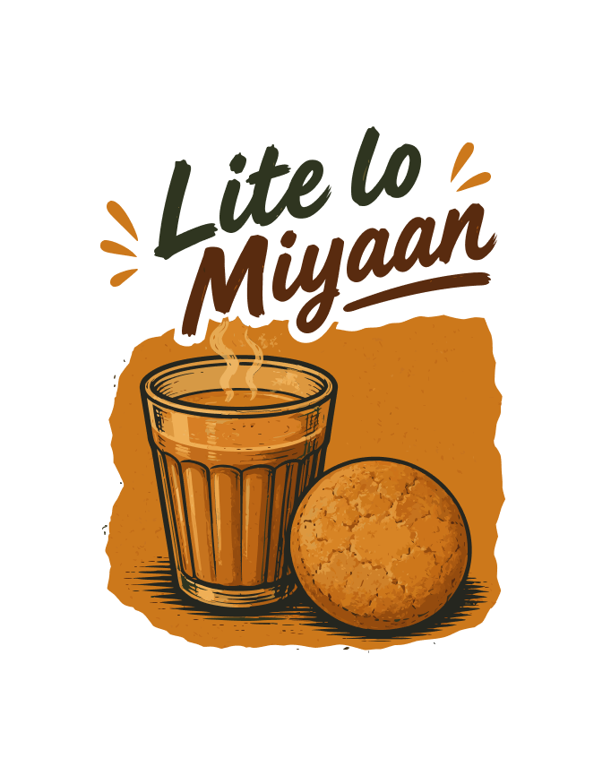 Unisex "Lite Lo Miyaan" Graphic Printed Regular Fit T-Shirt - Hyd Edition